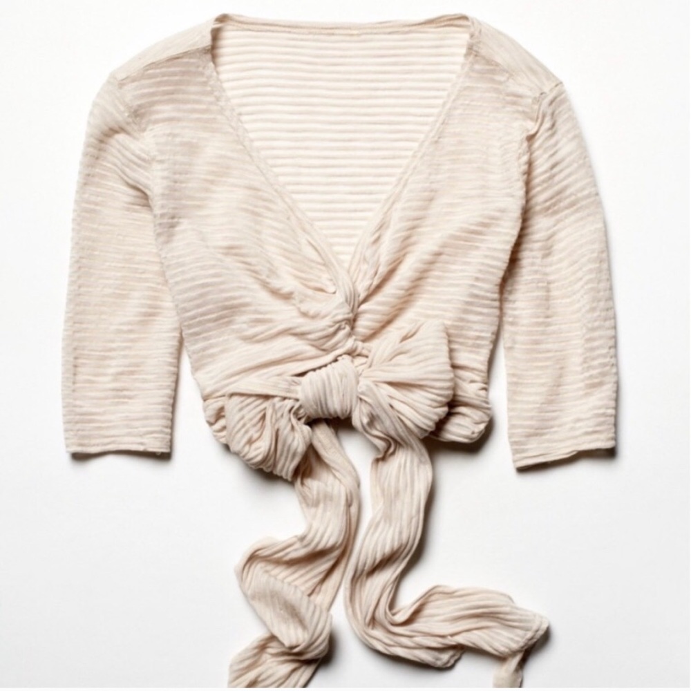 Last chance! Free people crop wrap top